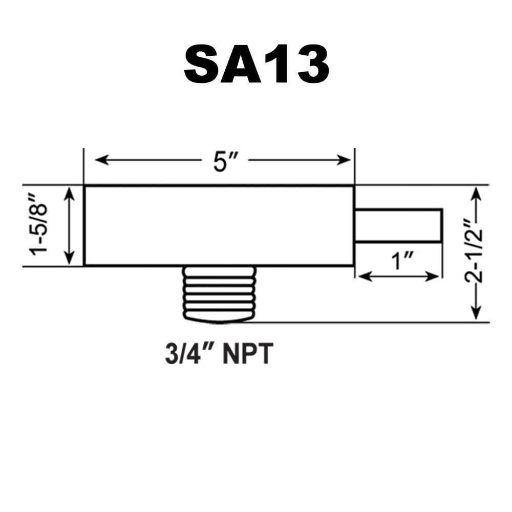3/4"    w/Paper Cartridge SA13 Compressor Air Intake Filter Metal Body 5" Dia 