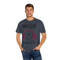 thumbnail image 4 of Awesome Music Lover Smiley DJ Face Awesome Unisex Garment-Dyed T-shirt, 4 of 4