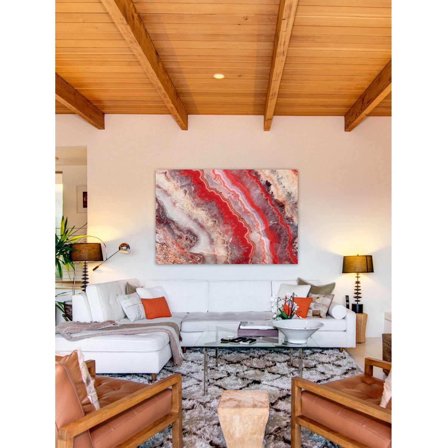 Marmont Hill "Red Rhodochrosite" Painting Print on Wrapped Canvas