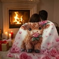 thumbnail image 5 of JoyMoreHome Valentine Day Theme Flannel Throw Blanket, 27.6x39.4 Inch Soft Comfortable Decorative Warm Blanket for Sofa, Livingroom, Bedroom, 5 of 6