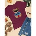 thumbnail image 3 of Fashion Bear Cool Boy T-Shirt Women -Image by Shutterstock, Female Small, 3 of 4