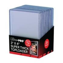 3" x 4" Clear Thick 75PT TOPLOADER® Sleeves (25ct)