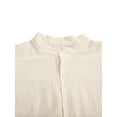 thumbnail image 3 of Seyurigaoka Men's Long Sleeve T-Shirt Loose Fit Tops Solid Color Blouse, 3 of 9