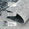 thumbnail image 4 of Hasoo Area Rug 8' x 10' Floral Area Rug for Living Room Washable Soft Vintage Distressed Indoor Floor Carpet, Black Gray, 4 of 6