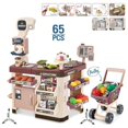 thumbnail image 2 of Children‘s Home Kitchen Spray Simulation Supermarket Shopping Cart Cashier Scanner Toy Combination Set, 2 of 5
