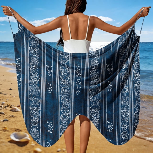 RXMEKW Sortie de Plage pour Femmes avec Sangle Réglable et Drapé Fluide, Léger pour la Piscine Ou les Vacances