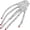 style2, variant on Crystal Skeleton Hand Brooch Punk Lapel Pin Halloween Party Gothic Breastpin