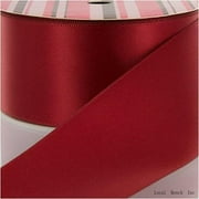 1.5" Scarlet Double Face Satin Ribbon 100 Yard Reel