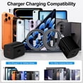 thumbnail image 4 of 40W PD Dual Port Type C Charger Block Fast Wall Charger with 2-Pack 6FT USB C Cable, Power Adapter Compatible with iPhone 17/16/15 Pro Max iPad Pro Galaxy S26 Android, White, 4 of 7