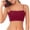 Wine, variant on Wensltd Women's Seamless Square Neck Cami Crop Tops Bralette Style Camisole for Layering and Daily Wear