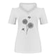 thumbnail image 3 of Gibobby Blusa Casual Para Mujer Blusa de manga corta con estampado de diente de león y cuello en V de verano para mujer（Blanco， XXXL), 3 of 5