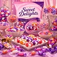 thumbnail image 3 of Sweet Creamy Delight Hard Candy 3 Bag Strawberry Peach & Blackberry Assorted Flavors Individually Wrapped 4 5 Oz Each, 3 of 8