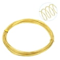 thumbnail image 3 of Uxcell Half Hard Brass Wire, 1Pcs 20Gauge/0.8mm Diameter 10m/32.8ft Craft Wire, 3 of 6