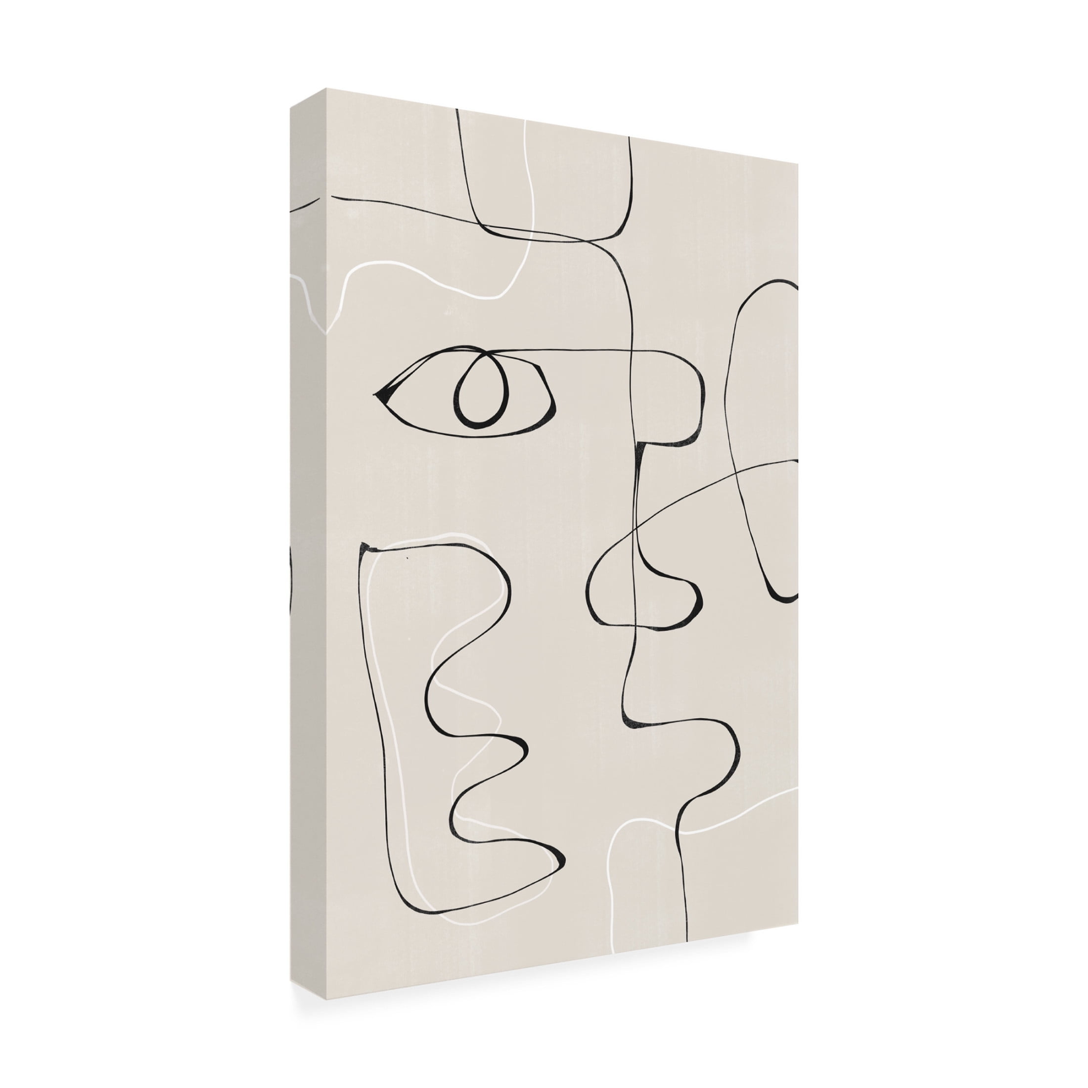 Trademark Fine Art THE MIUUS STUDIO Abstract Face No2 Canvas Wall Art
