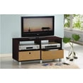 thumbnail image 2 of Furinno Entertainment Center with 2 Bin Drawers, Espresso / Brown, 2 of 4