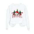 thumbnail image 5 of Womens Christmas Tops Funny Round Neck Long Sleeve Christmas Tree Printed Shirts Casual 2025 Fall Xmas Tunic Blouse White L, 5 of 6
