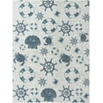 thumbnail image 3 of Unique Loom Outdoor Coastal Collection Area Rug - Marmaris (9' x 12' Rectangle Ivory/Navy Blue), 3 of 7