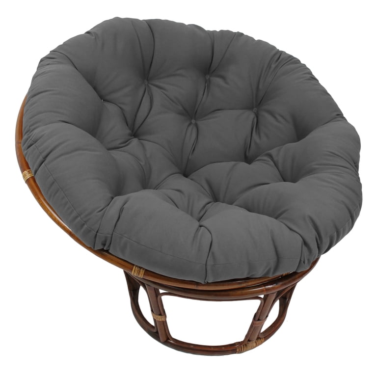 Blazing Needles 48-Inch Papasan Cushion, Steel Grey photo 1