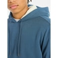 thumbnail image 4 of No Boundaries Men's & Big Men's High Pile Fleece Faux Shearling Lined Fleece Hoodie Sweatshirt, Sizes XS-5XL, 4 of 5
