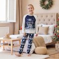 thumbnail image 3 of RUINIXCW Family Christmas Pajamas Matching Set Xmas Outfit Holiday Jammies Snowman Long Sleeve Tops Snowflake Pants Sleepwear Adult Kids Toddler Baby, 3 of 9