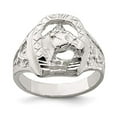 thumbnail image 3 of 925 Sterling Silver Horseshoe Ring Size 11, 3 of 5