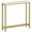 White + Gold, variant on Narrow Console Table, 2-Tier Small Sofa Table, 29.5" Thin Entryway Behind Couch Table with Shelves, Industrial Hallway Table, for Living Room, Foyer, Black