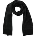thumbnail image 1 of Alfani Mens Space-Dyed Scarf, Black, One Size, 1 of 1