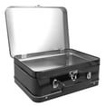 thumbnail image 1 of Lorzonal de bento de metal retro con recipiente de lata de hierro con bisagras de la tapa con bisagras para almacenamiento de alimentos para bocadillos de sándwiches y más para picnics y actividades, 1 of 6