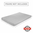 Milliard Memory Foam Futon Mattress Full Size (Frame Not Included) (Light Grey)