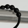thumbnail image 6 of (2 pack) Mainstays Black Easy Glide Rollerball Plastic Shower Curtain Rings, Set of 12, 6 of 6