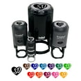 thumbnail image 1 of SD South Dakota State in Heart Self-Inking Rubber Stamp Ink Stamper - Black Ink - Large 1-1/2 Inch, 1 of 7