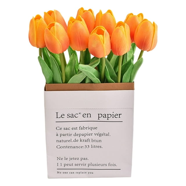Valentine's Day Artificial Flowers Real PU Flowers For Wedding Spring Bouquet Arrangement Home Decorations For Mother's Day