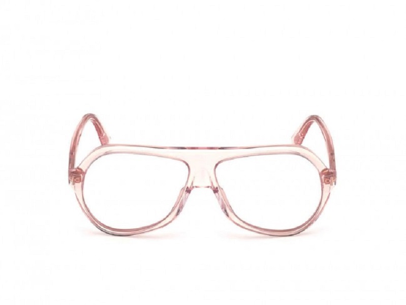 Tom Ford FT 0732 Sunglasses 072 Shiny Transparent Pink/ Clear Lenses - Fw19  Adv Style 