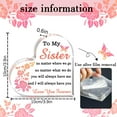 thumbnail image 5 of Birthday Gifts For Sisters From Sister Brother For Adult Best Sister Ever Gift Brother To Sister Inspirational Gifts For Women Acrylic Heart-Shaped Plaque 3.9x3.9 Inch, 5 of 5