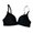 Black, variant on HEVIRGO Student Girl Ultra-Thin Solid Color Push Up Bra Seamless Underwear Bralette,Black 32A