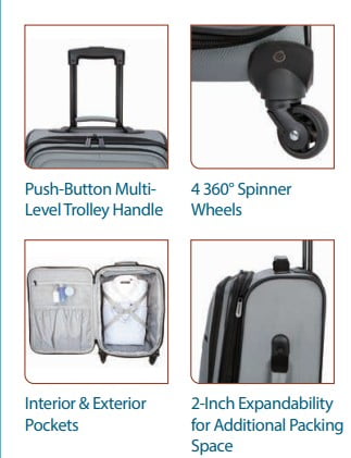 Protégé 2pc Luggage Set Wild Sage (Box)