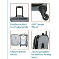 thumbnail image 5 of Protégé 2 Piece Softside Luggage Set Includes 28-inch Checked and 20-inch Carry-on, with 360 Spinner Wheels and Organizer Pockets, Wild Sage, 5 of 20