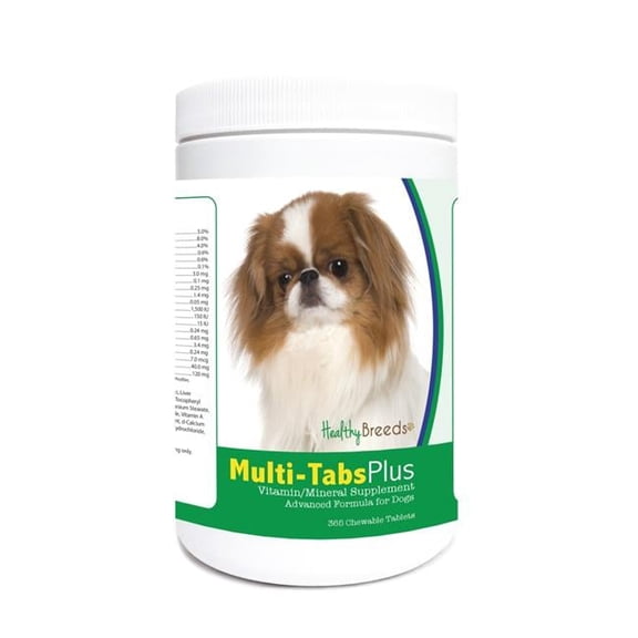 Healthy Breeds 840235123361 Japanese Chin Multi-Tabs Plus Chewable Tablets - 365 Count