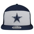thumbnail image 2 of Men's New Era Gray/Navy Dallas Cowboys Outdoor Split Panel 9FIFTY Snapback Hat, 2 of 5