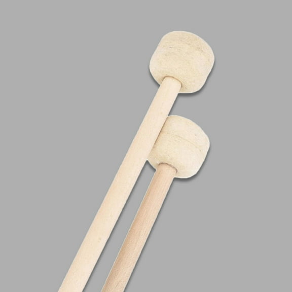 ELAYARD 2Pcs Wooden Felt Drum Mallets for Marching and Band Drums with Soft Sound Multi Color