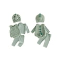 thumbnail image 2 of RUINIXCW Infant Baby Halloween Dinosaur Costume Baby Boys Girls Warm Fall Winter Outfit Long Sleeve T-shirt Furry Romper with Tail Pants Hat 4Pcs Set, 2 of 10