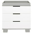 thumbnail image 3 of Babyletto Modo 3-Drawer Changer Dresser with Removable Changing Tray in Grey and White, 3 of 4
