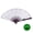 Green, variant on Luminous Fan LED Ambiance Light Foldable 12V 8 Inch Glowing Strong Hinge KTV Bar Club Decoration Night Performance Prop Hand Fan