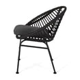 thumbnail image 4 of Cool Outdoor Basket Seat With Water- Cushions - Grey, Iron + Plastic, 30.02 In. Tall, 23.24 Wide, 36.88 Deep, 11.29 Lb, Assembly Required Contemporary Relax Chair, 4 of 7