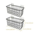 thumbnail image 2 of NUOLUX 1 Set Wall Storage Metal Hanging Basket Hanging Kitchen Basket Wire Storage Basket, 2 of 2