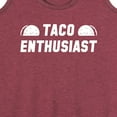 thumbnail image 3 of Instant Message - Taco Enthusiast - Women's Racerback Tank Top, 3 of 6