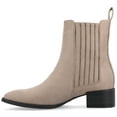 thumbnail image 3 of Journee Womens Wrenley Chelsea Square Toe Booties, 3 of 10