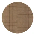 thumbnail image 2 of 17x17 Hand tufted area rug, Checkered woolen carpet, Brown color, Bed, Kids, Living, room, 2 of 6