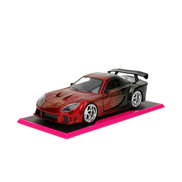 Jada 1:24 Mazda RX-7 Widebody Black/Red Dragon Toy - Walmart