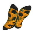thumbnail image 5 of Bingfone Compression Socks for Women and Men Long Socks for Running Athletic Cycling Nurse- Sunflowers 7, 5 of 7